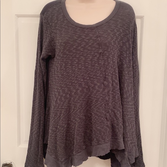 Anthropologie left of center dark gray long sleeve - Picture 5 of 9